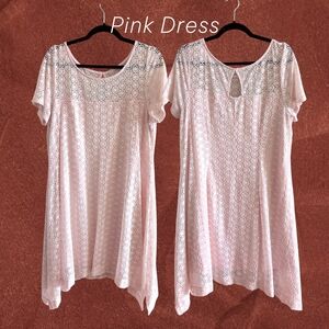 Signature by Robbie Bee Blush Lace Dress